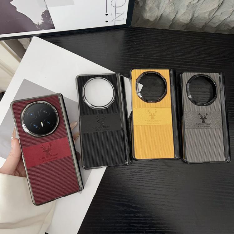 For Honor Magic V6 Elk Pattern Hinge Magnetic Phone Case