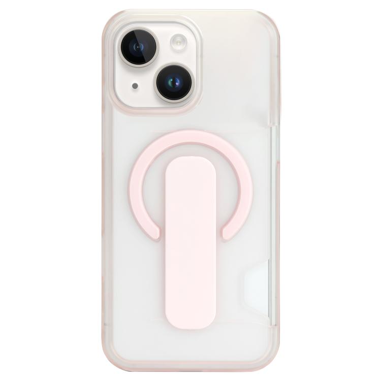 For iPhone 13 Translucent Holder Card Slot Magnetic Phone Case