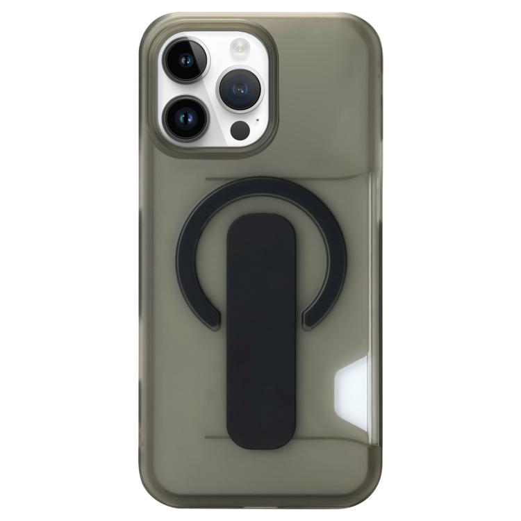 For iPhone 14 Pro Max Translucent Holder Card Slot Magnetic Phone Case