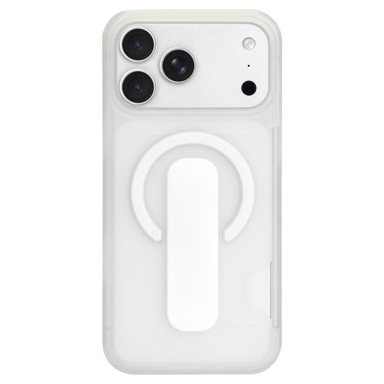 For iPhone 17 Pro Max Translucent Holder Card Slot Magnetic Phone Case