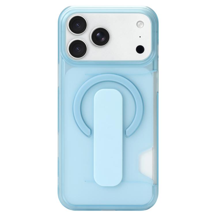 For iPhone 17 Pro Max Translucent Holder Card Slot Magnetic Phone Case