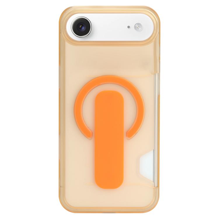 For iPhone Air Translucent Holder Card Slot Magnetic Phone Case