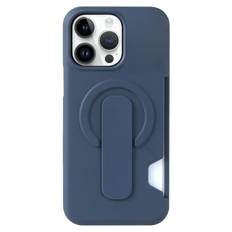 For iPhone 14 Pro Max Skin Feel Holder Card Slot Magnetic Phone Case