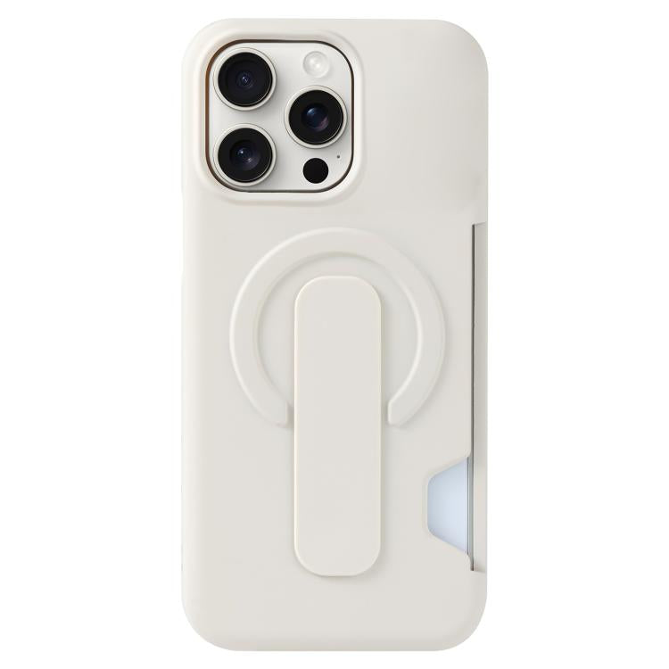 For iPhone 15 Pro Max Skin Feel Holder Card Slot Magnetic Phone Case