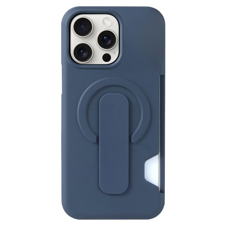 For iPhone 15 Pro Max Skin Feel Holder Card Slot Magnetic Phone Case