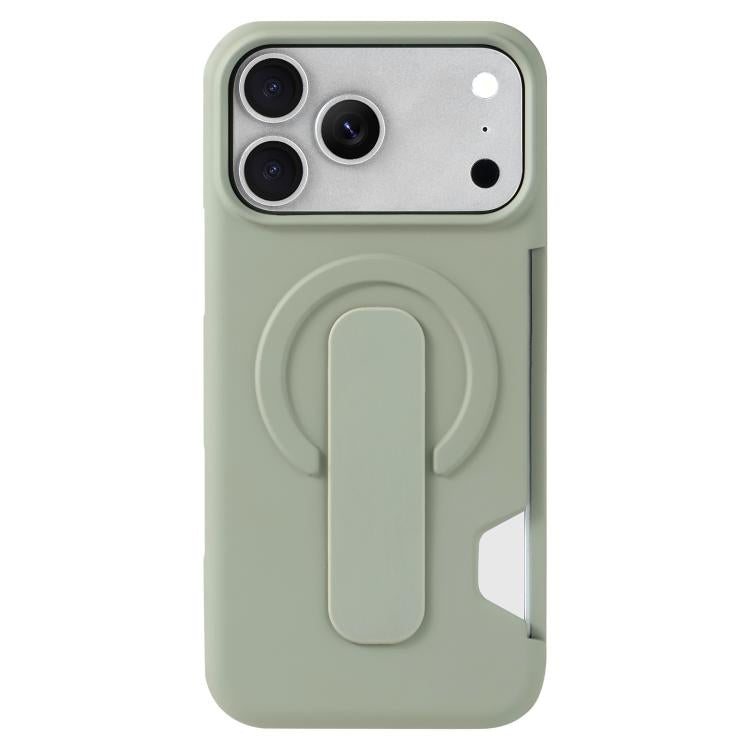 For iPhone 17 Pro Skin Feel Holder Card Slot Magnetic Phone Case