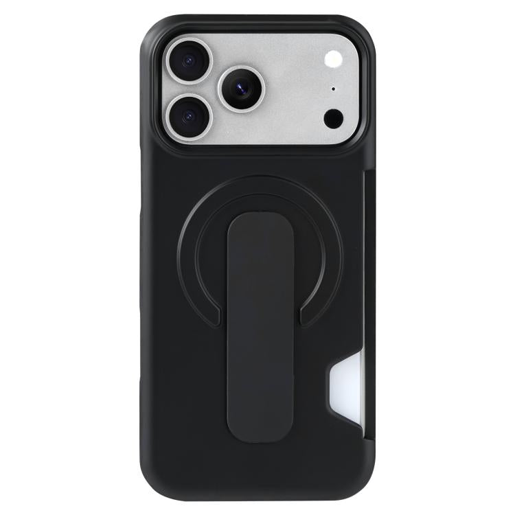 For iPhone 17 Pro Max Skin Feel Holder Card Slot Magnetic Phone Case