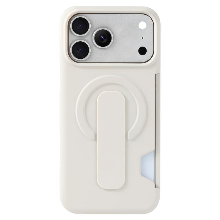 For iPhone 17 Pro Max Skin Feel Holder Card Slot Magnetic Phone Case