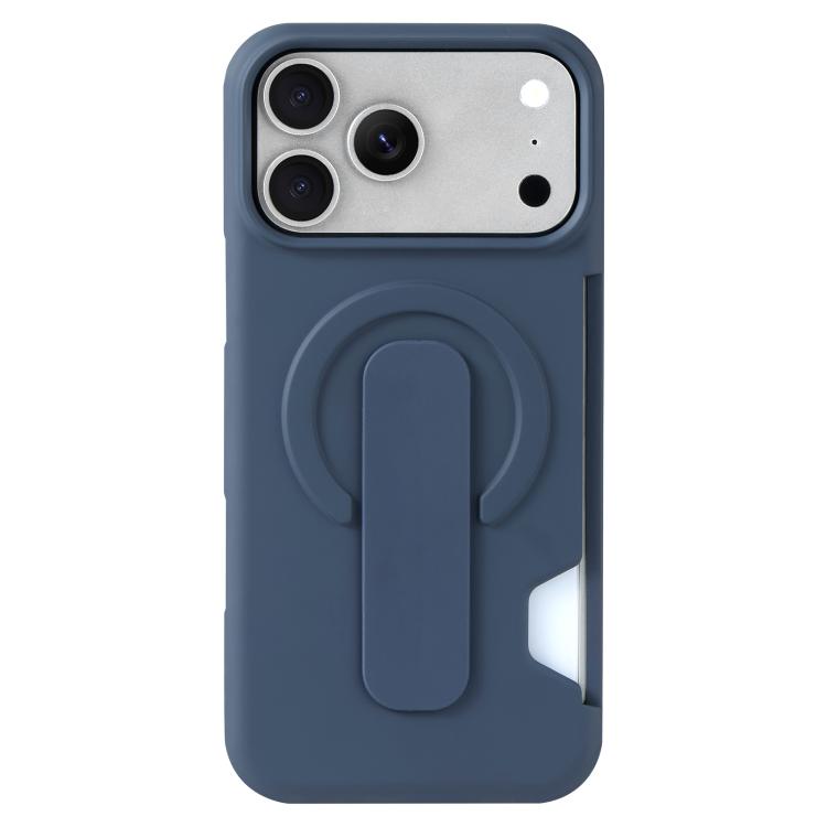 For iPhone 17 Pro Max Skin Feel Holder Card Slot Magnetic Phone Case