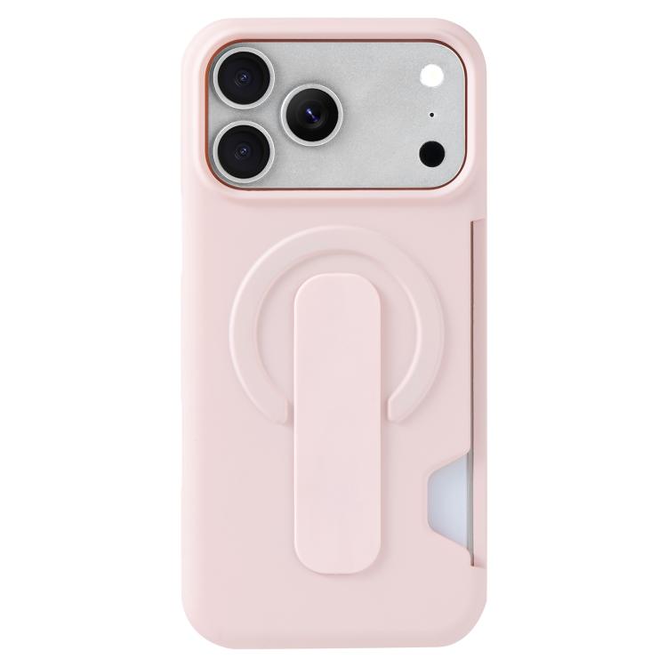 For iPhone 17 Pro Max Skin Feel Holder Card Slot Magnetic Phone Case