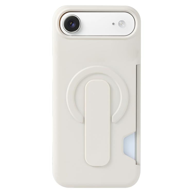 For iPhone Air Skin Feel Holder Card Slot Magnetic Phone Case