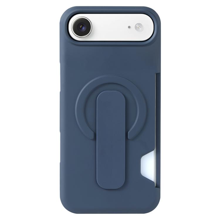 For iPhone Air Skin Feel Holder Card Slot Magnetic Phone Case