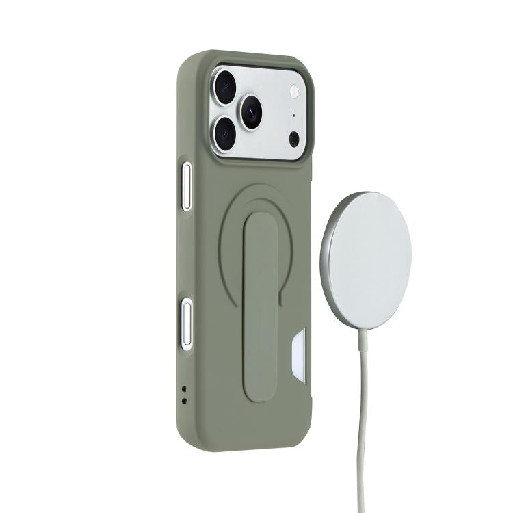 For iPhone 14 Pro Skin Feel Holder Card Slot Magnetic Phone Case