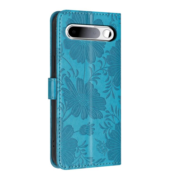 For Realme 16 5G Sunflower Embossed Vegan Leather Phone Case with Small Black Rope