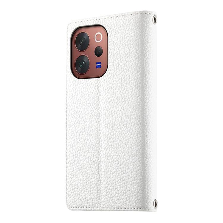 For vivo V70 5G / S50 5G Stitching Multi-card Zipper Wallet Leather Phone Case with Short Strap