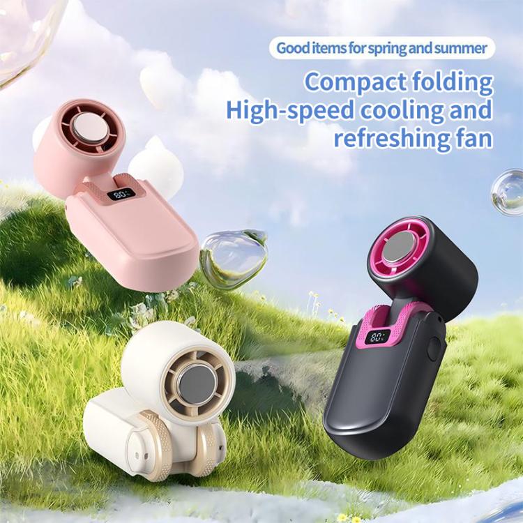 HX-F386 Mini Folding High Speed ??Cooling Fan with Digital Display