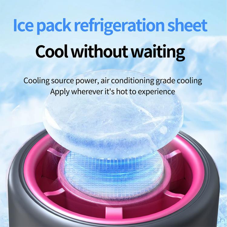 HX-F386 Mini Folding High Speed ??Cooling Fan with Digital Display