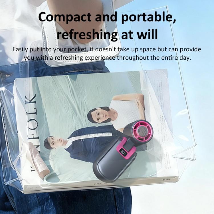 HX-F386 Mini Folding High Speed ??Cooling Fan with Digital Display