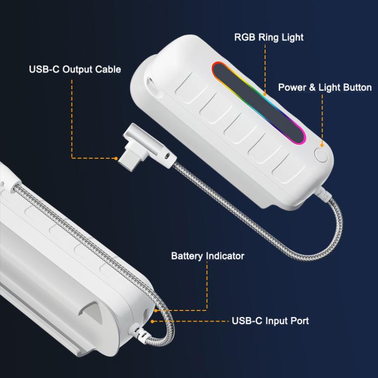 WG30 5000mAh Power Bank VR Headsets Accessory, Model:A13 For Meta Quest 2 / 3 / 3S