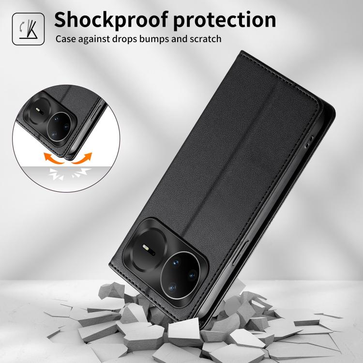 For Huawei nova 15 Pro / nova 15 Ultra Stitched Line Magnetic RFID Vegan Leather Phone Case