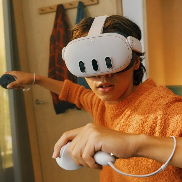 For Meta Quest 3 / 3S WG37 Adjustable Head Strap VR Headsets Accessory - White