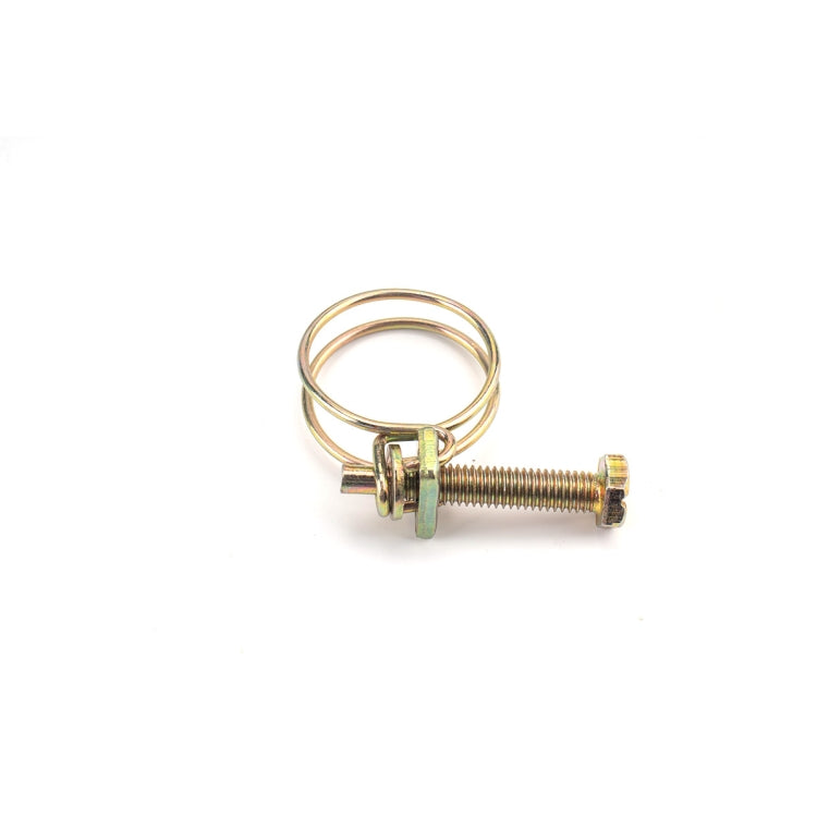 42 PCS Adjustable Color Galvanized Iron Double Wire Hose Clamps