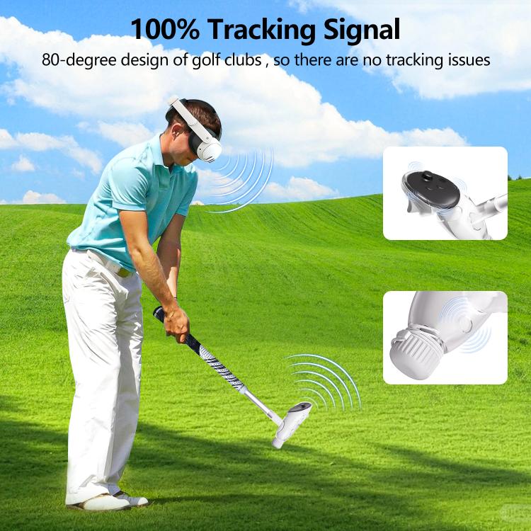For Meta Quest 2 / 3 / 3S WG42 WG42 VR Golf Game Controller Accessory