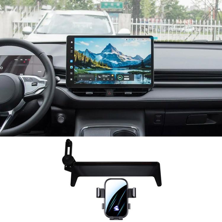 For Haval H6 2024 Car Screen Phone Holder Mount with Extension Arm - Black