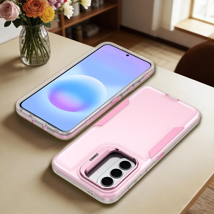 For Galaxy A27 5G Traveler Lens Frame Holder Phone Case