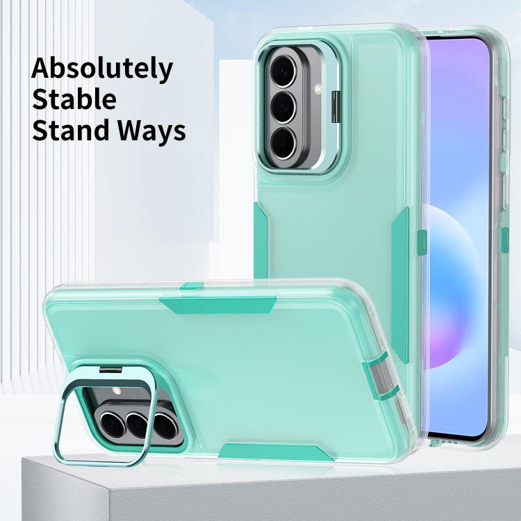 For Galaxy A27 5G Traveler Lens Frame Holder Phone Case