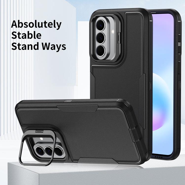 For Galaxy A27 5G Traveler Lens Frame Holder Phone Case
