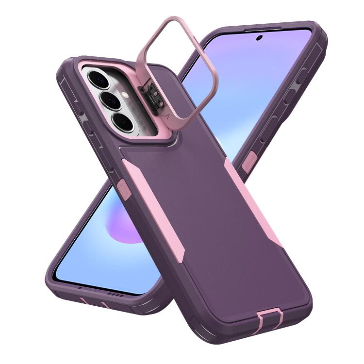 For Galaxy A27 5G Traveler Lens Frame Holder Phone Case