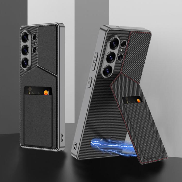 For Samsung Galaxy S26 Ultra 5G GKK Rotor Bracket Recessed Card Bag Full Coverage Phone Case
