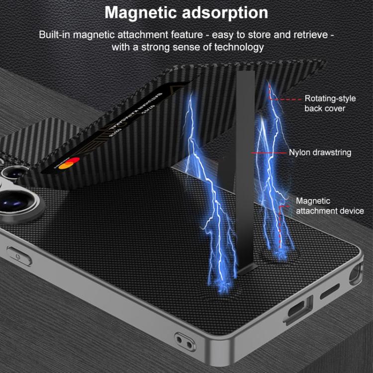 For Samsung Galaxy S26 Ultra 5G GKK Rotor Bracket Recessed Card Bag Full Coverage Phone Case