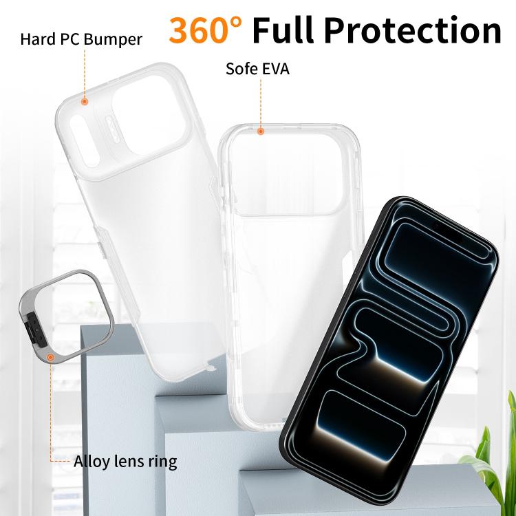 For iPhone 17 Pro Max Traveler Lens Frame Holder Phone Case