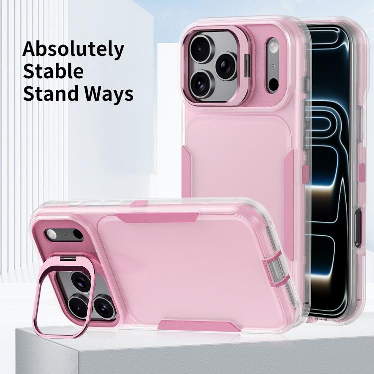 For iPhone 17 Pro Traveler Lens Frame Holder Phone Case