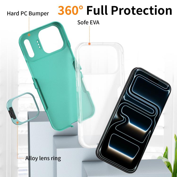For iPhone 17 Pro Traveler Lens Frame Holder Phone Case