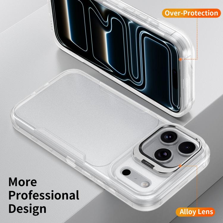For iPhone 17 Pro Traveler Lens Frame Holder Phone Case