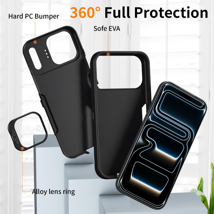 For iPhone 17 Pro Traveler Lens Frame Holder Phone Case