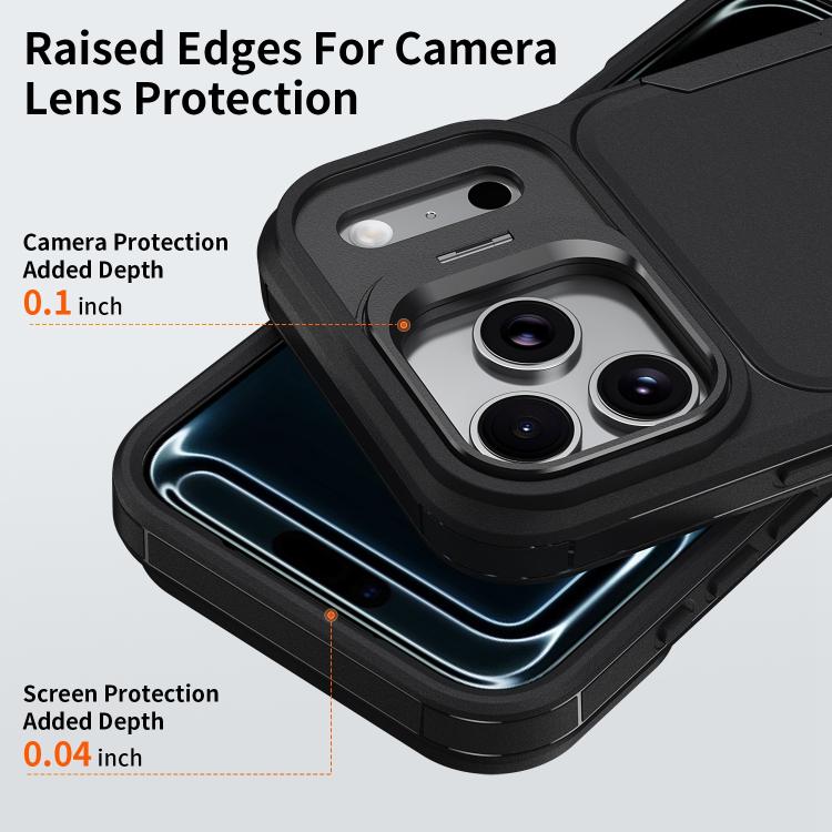 For iPhone 17 Pro Traveler Lens Frame Holder Phone Case