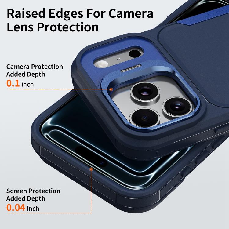 For iPhone 17 Pro Traveler Lens Frame Holder Phone Case