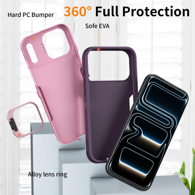 For iPhone 17 Pro Traveler Lens Frame Holder Phone Case