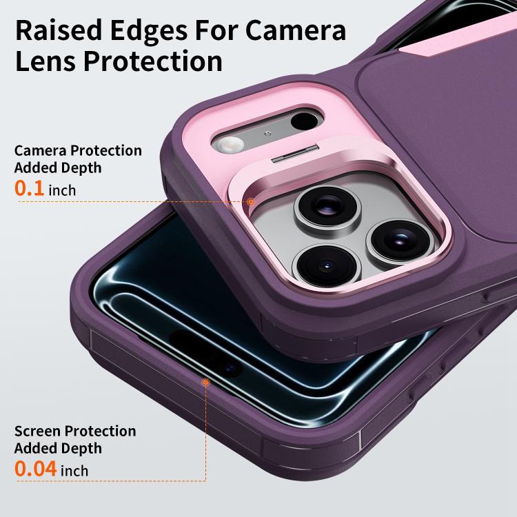 For iPhone 17 Pro Traveler Lens Frame Holder Phone Case