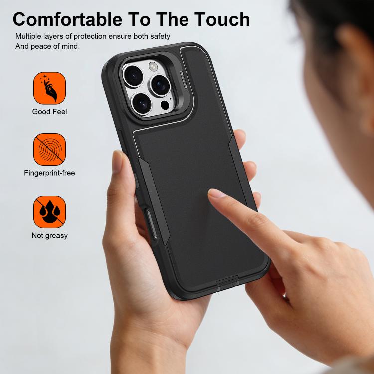 For iPhone 16 Pro Max Traveler Lens Frame Holder Phone Case