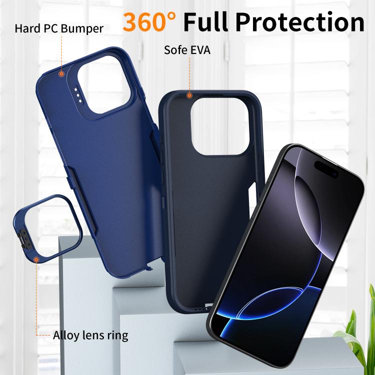 For iPhone 16 Pro Max Traveler Lens Frame Holder Phone Case