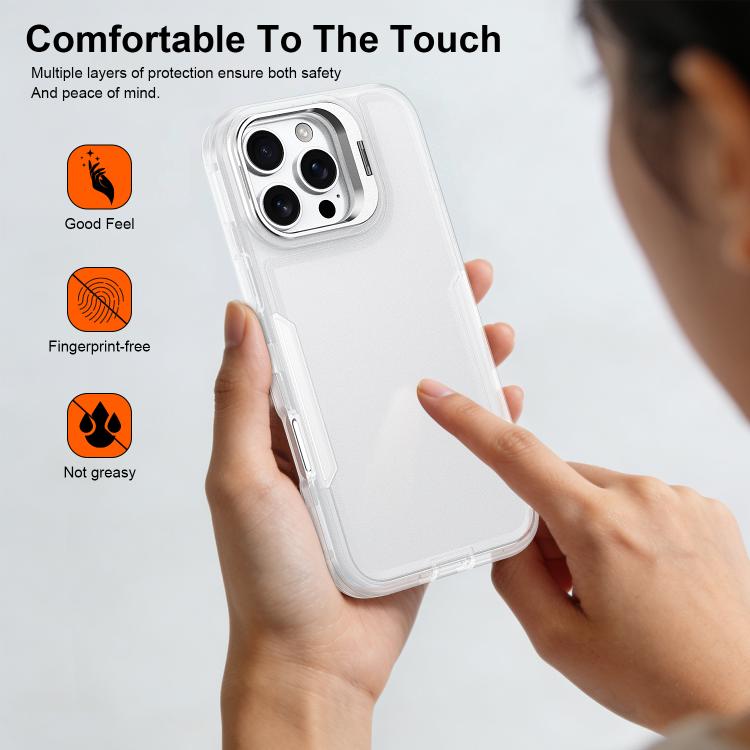For iPhone 16 Pro Traveler Lens Frame Holder Phone Case