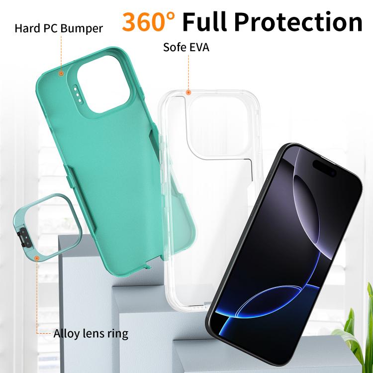 For iPhone 15 Pro Max Traveler Lens Frame Holder Phone Case