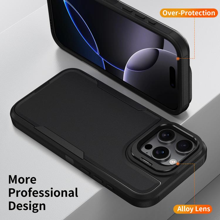 For iPhone 15 Pro Max Traveler Lens Frame Holder Phone Case