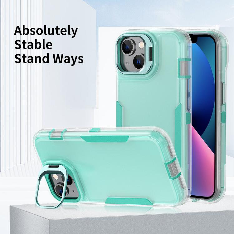 For iPhone 15 Traveler Lens Frame Holder Phone Case