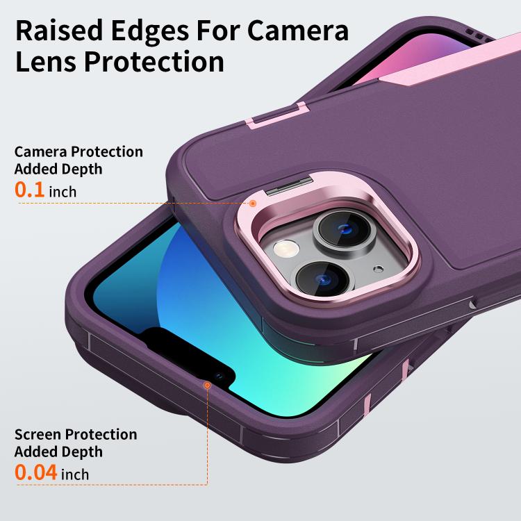 For iPhone 15 Traveler Lens Frame Holder Phone Case